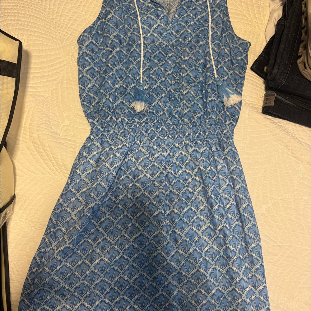 Hatley Blue and White Patterned Dress